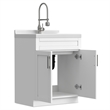 Hennessy 28-inch ABS Utility Sink & Cabinet in Pure White