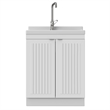 Murphy All-In-One 28-inch Laundry Utility Sink and Cabinet in Pure white