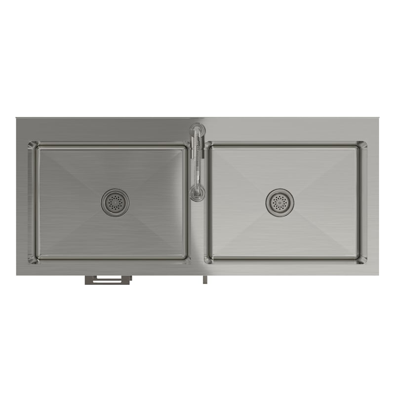 Hennessy 46-inch Utility Sink & Cabinet in Pure White