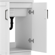 Kyle 28-inch ABS Utility Sink & Cabinet in Pure White