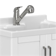 Kyle 28-inch ABS Utility Sink & Cabinet in Pure White