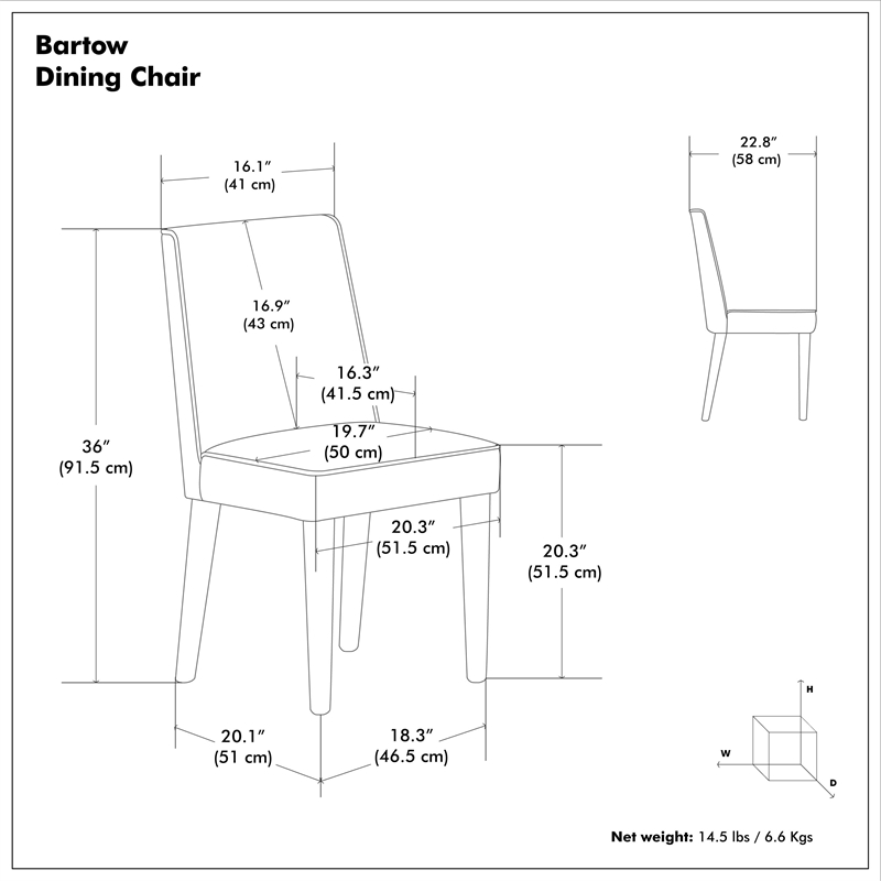Bartow & Whitley 5-Piece Dining Set in Gray
