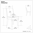 Bartow & Whitley 5-Piece Dining Set in Gray