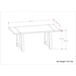 Bartow & Whitley 5-Piece Dining Set in Gray