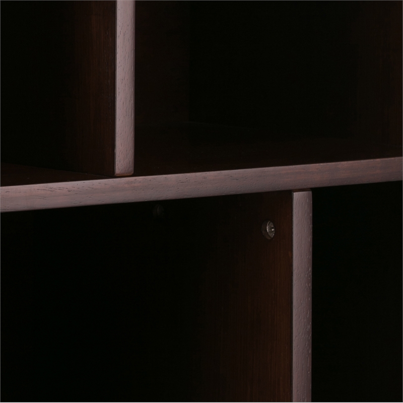 Draper 35W Bookcase and Storage Unit (Set of 2) in Medium Auburn Brown