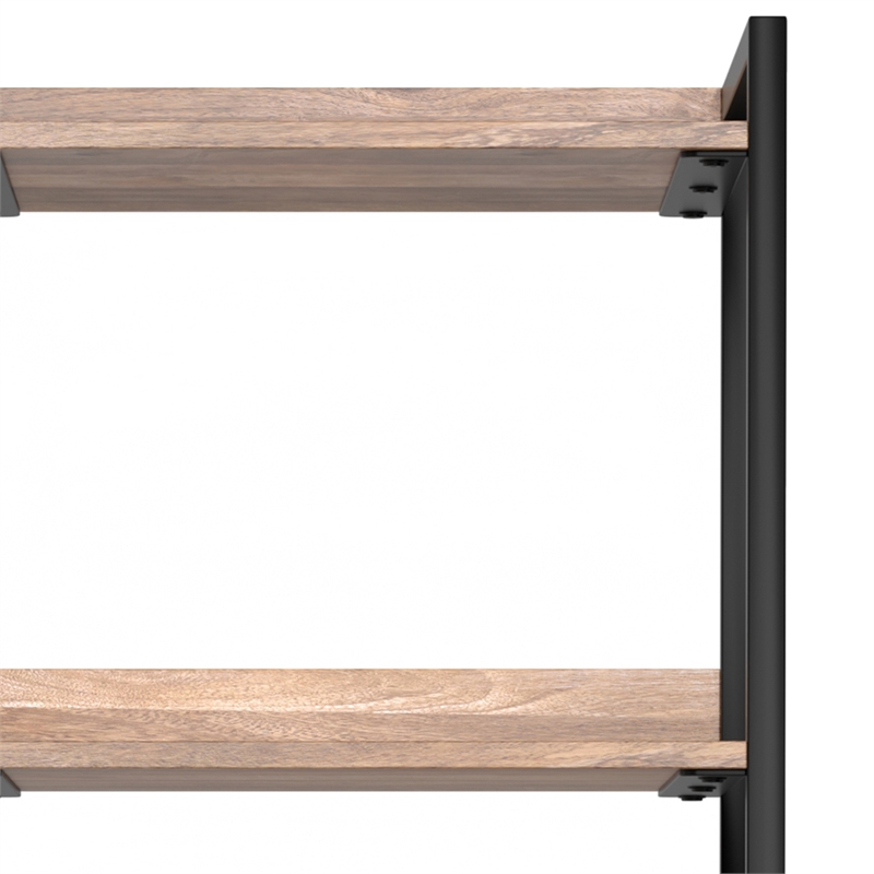 Kelsey 50W Bookcase Unit with Open and Closed Storage in Natural
