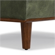 Morrison 33 inch Wide Modern Table Ottoman in Moss Green Genuine Leather