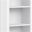 Amherst 24 inch Wide Solid Wood Transitional 5 Shelf Bookcase in White