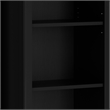 Amherst 24 inch Wide Solid Wood Transitional 5 Shelf Bookcase in Black