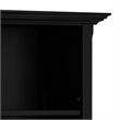 Amherst 24 inch Wide Solid Wood Transitional 5 Shelf Bookcase in Black