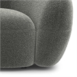 Sherri 89 inch Wide Contemporary Sofa in Stone Gray Boucle Performance Fabric