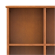Draper 42 inch Wide Solid Hardwood Mid-Century Storage Bookcase in Teak Brown