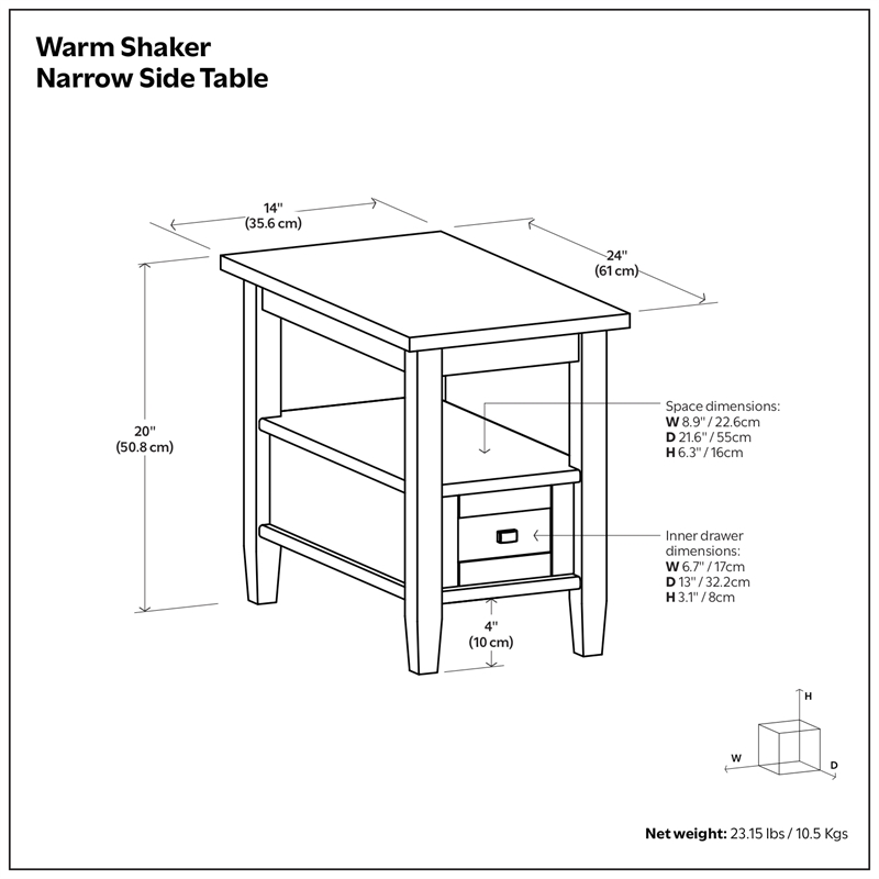 Warm Shaker Solid Wood 48