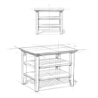 Acadian 14 inch Solid Wood Transitional Narrow Side Table in Black (Set of 2)