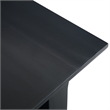 Acadian 14 inch Solid Wood Transitional Narrow Side Table in Black (Set of 2)