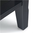 Acadian 14 inch Solid Wood Transitional Narrow Side Table in Black (Set of 2)