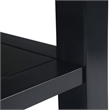 Acadian 14 inch Solid Wood Transitional Narrow Side Table in Black (Set of 2)
