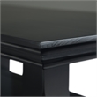 Acadian 14 inch Solid Wood Transitional Narrow Side Table in Black (Set of 2)