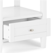 Warm Shaker 20 inch Solid Wood Transitional End Table in White (Set of 2)
