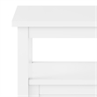 Warm Shaker 20 inch Solid Wood Transitional End Table in White (Set of 2)
