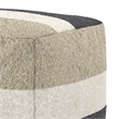 Claudette 18 inch Wide Boho Pouf in Multicolor Acrylic Fabric& Assembled