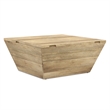 Abba 36 inch Wide Solid Mango Modern Lift Top Coffee Table in Natural