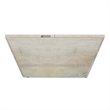 Abba 36 inch Wide Solid Mango Modern Lift Top Coffee Table in White Wash