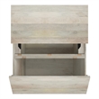 Abba 36 inch Wide Solid Mango Modern Lift Top Coffee Table in White Wash