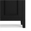 Amherst 32 inch Wide Solid Wood Transitional Low Storage Cabinet in Black