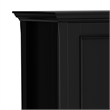 Amherst 32 inch Wide Solid Wood Transitional Low Storage Cabinet in Black