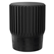 Lyall 16 inch Wide Solid Mango Contemporary End Table in Black& Assembled