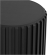 Lyall 16 inch Wide Solid Mango Contemporary End Table in Black& Assembled