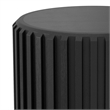 Lyall 16 inch Wide Solid Mango Contemporary End Table in Black& Assembled