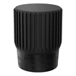 Lyall 16 inch Wide Solid Mango Contemporary End Table in Black& Assembled