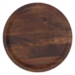 Haynes 16 inch Wide Solid Mango Boho Accent Table in Dark Brown & Assembled