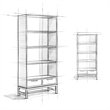Banting 30 inch Solid Wood Bookcase 3-piece Set in Walnut Brown