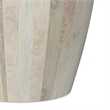 Elmbrook 21 inch Wide Solid Mango Modern End Table in White Wash& Assembled