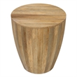 Elmbrook 21 inch Wide Solid Mango Modern End Table in Natural& Assembled