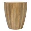 Elmbrook 21 inch Wide Solid Mango Modern End Table in Natural& Assembled