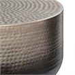 36 inch Wide Contemporary Metal Coffee Table in Silver Ombre and Assembled