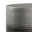 36 inch Wide Contemporary Metal Coffee Table in Silver Ombre and Assembled
