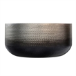 36 inch Wide Contemporary Metal Coffee Table in Silver Ombre and Assembled