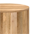 Millbury 20 inch Wide Solid Mango Contemporary End Table in Natural& Assembled