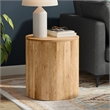 Millbury 20 inch Wide Solid Mango Contemporary End Table in Natural& Assembled