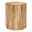 Millbury 20 inch Wide Solid Mango Contemporary End Table in Natural& Assembled