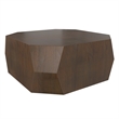 Eisley 39 inch Wide Acacia Wood Contemporary Coffee Table in Walnut & Assembled