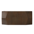 Eisley 39 inch Wide Acacia Wood Contemporary Coffee Table in Walnut & Assembled