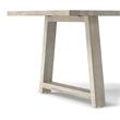 Whitley 72 inch Wide Solid Mango Farmhouse Dining Table in White Wash