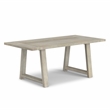 Whitley 72 inch Wide Solid Mango Farmhouse Dining Table in White Wash