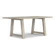 Whitley 72 inch Wide Solid Mango Farmhouse Dining Table in White Wash